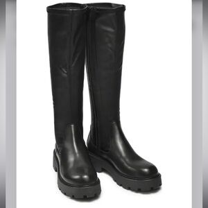Vagabond Black Over-the-Knee Chunky Sole Boots